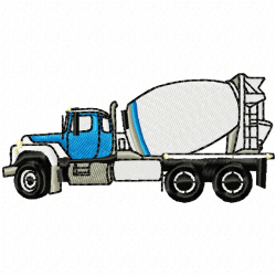 Cement Mixer Embroidery Design 7 Cement Mixer Embroidery Design 7